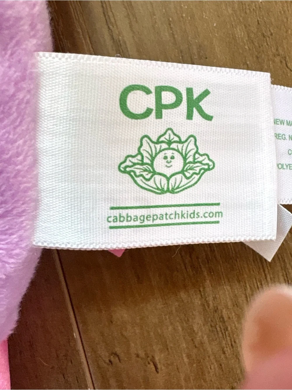 Cabbage Patch Kids Lilac Pink Plush unicorn - Soft Baby Toy.  INV25/572